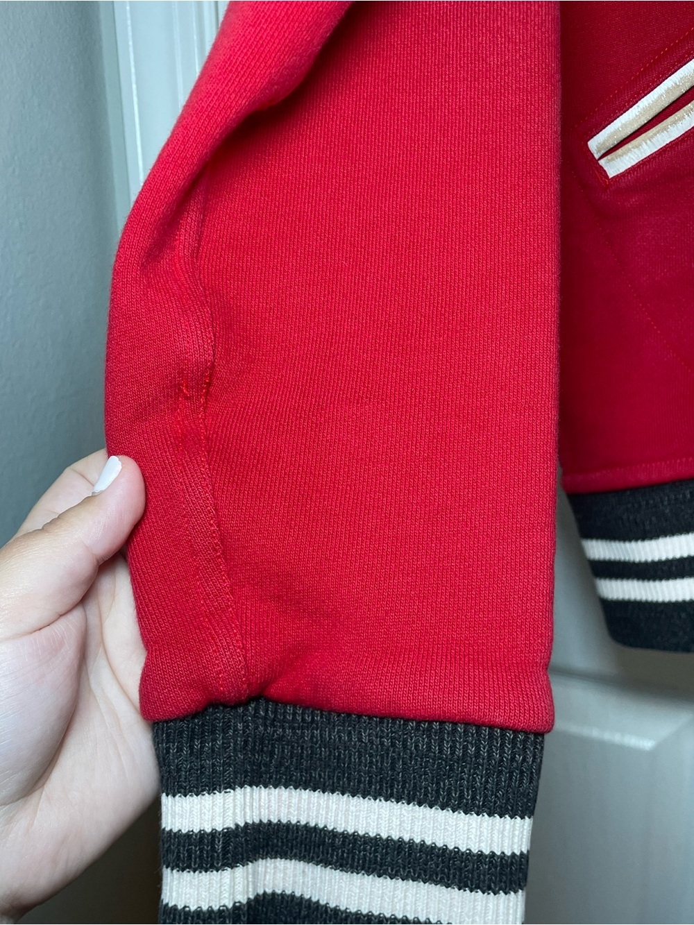 Vintage Polo Ralph Lauren Varsity Jacket Indian Head Chief Champs Red Size M - Picture 14 of 16